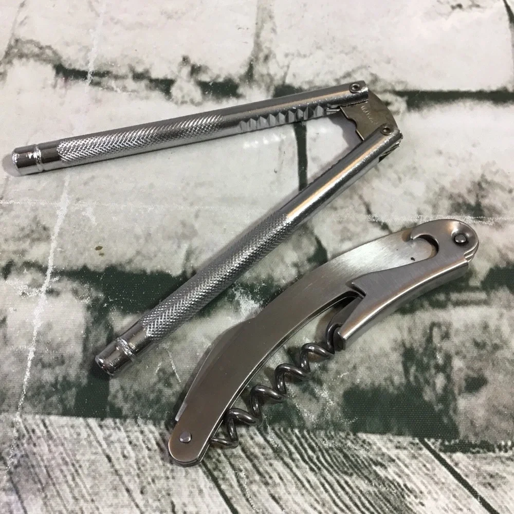 Kitchen Tools Lot Vintage Retro Meat Thermometer‎ Nut Cracker Corkscrew Scoop